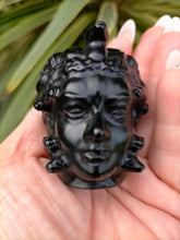 Carving Medusa Black Obsidian 6 x 5 cm
