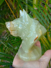 Carving Green onyx Wolf 1kg