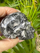 Carving Goniatite Shell Fossil Skull